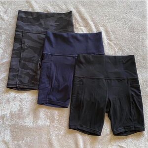 Set of 3 Athleta Salutation Stash Pocket Shorts